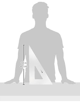 Amazon.co.jp: ウチダ 三角定規 45cm×3mm 目盛りなし 1-809-4530